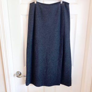 Vintage Women's Talbots 100% Wool Faux Wrap Maxi